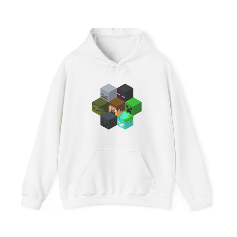 🎮 Minecraft Unisex Hooded Sweatshirt - Craft Your Comfort Adventure!